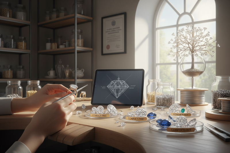 Every SKAD jewel is made ethically, using responsibly sourced metals and conflict-free, certified stones. Transparency and integrity guide every step.